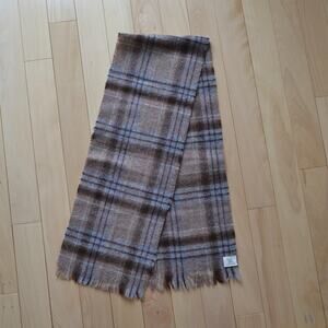 Vintage British Wool Scarf Tartan Plaid Inigo Jones